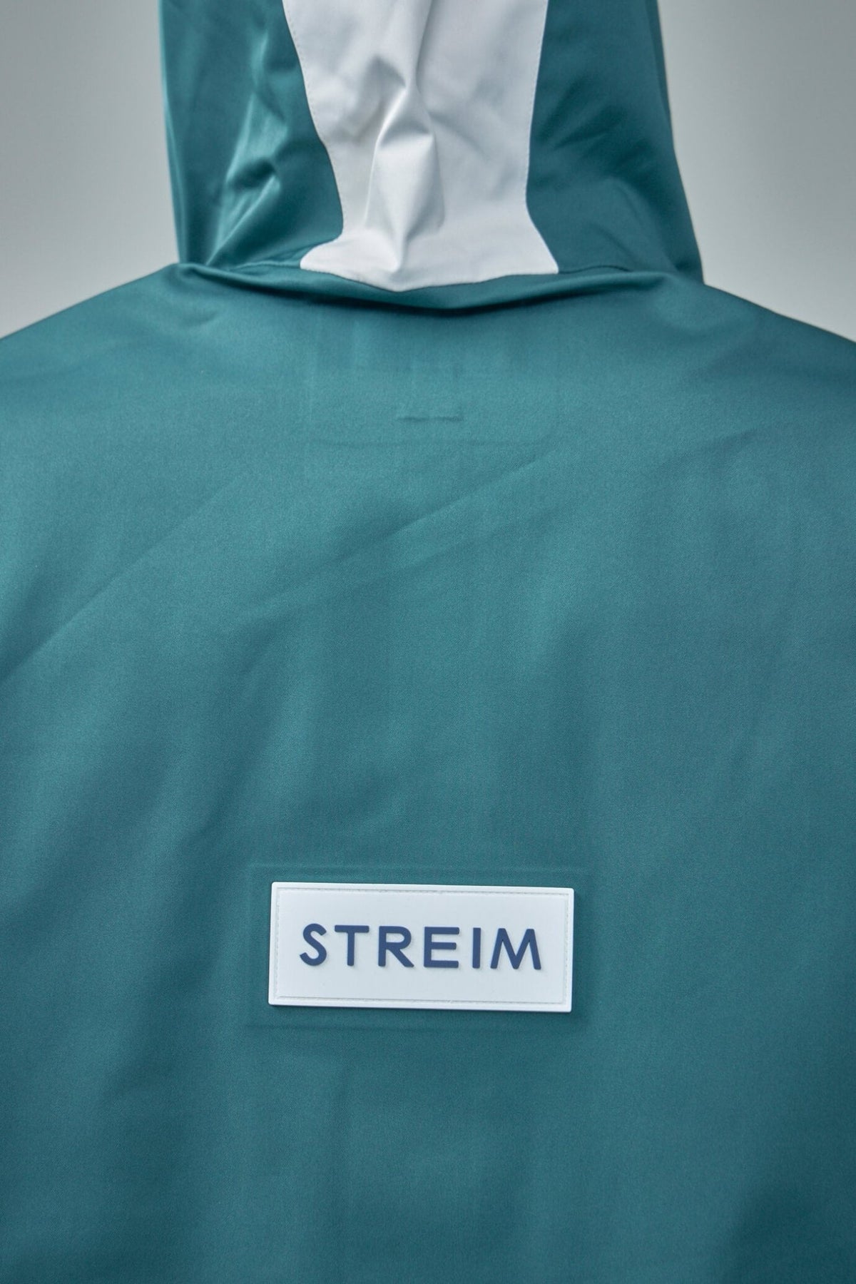 Detail shot of water repellent fabric texture on Streim coat