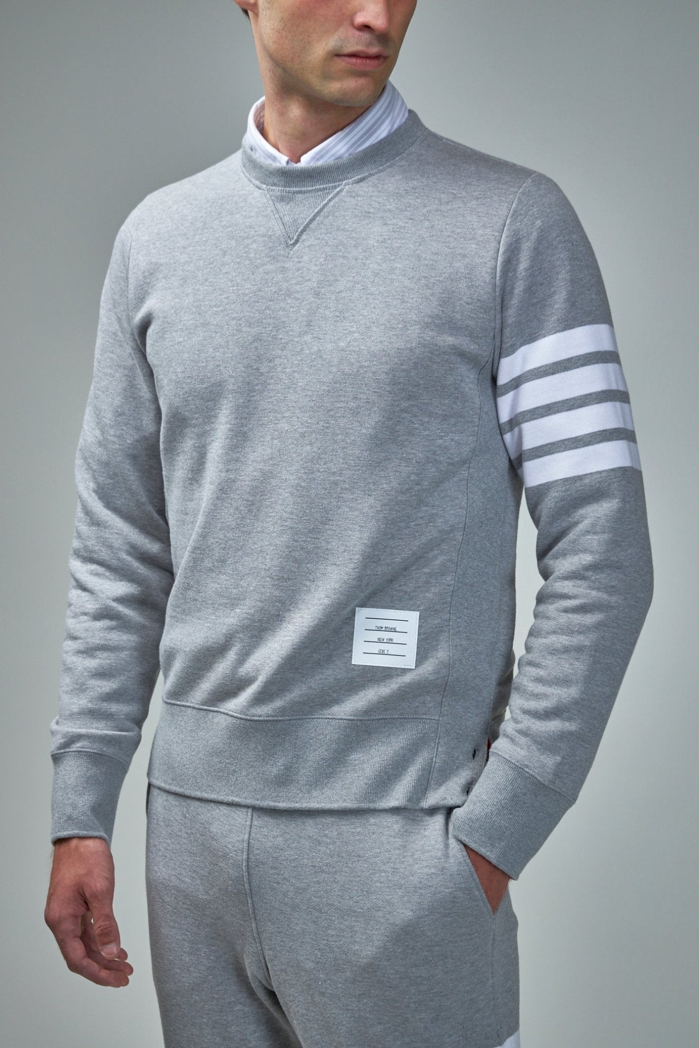 Thom Browne - Classic Sweatshirt In Classic Loopback - LABELS