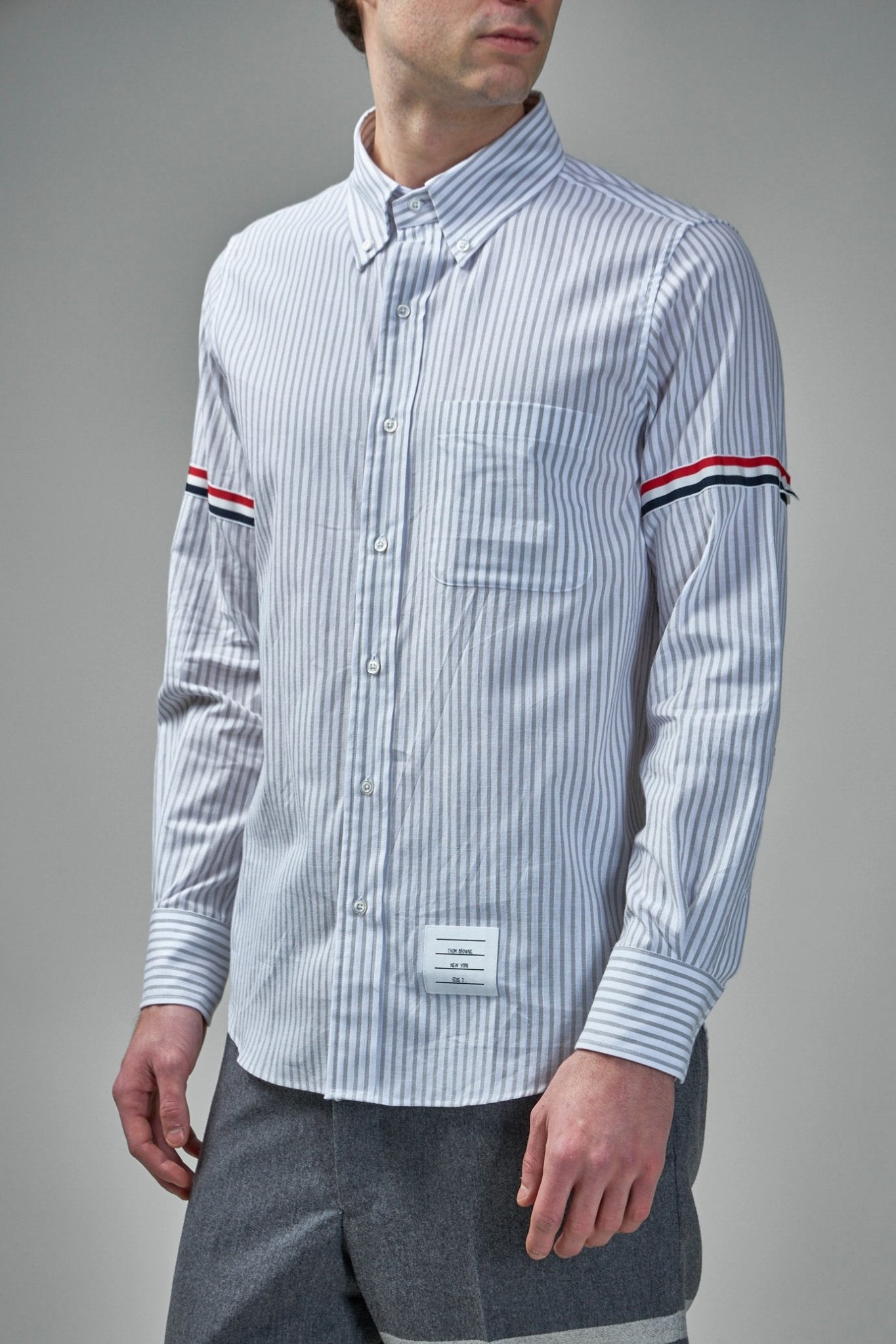 Thom Browne - Madras Cotton Armband Shirt - LABELS