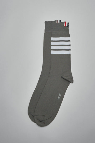 Lightweight Cotton 4-bar Mid Calf Socks