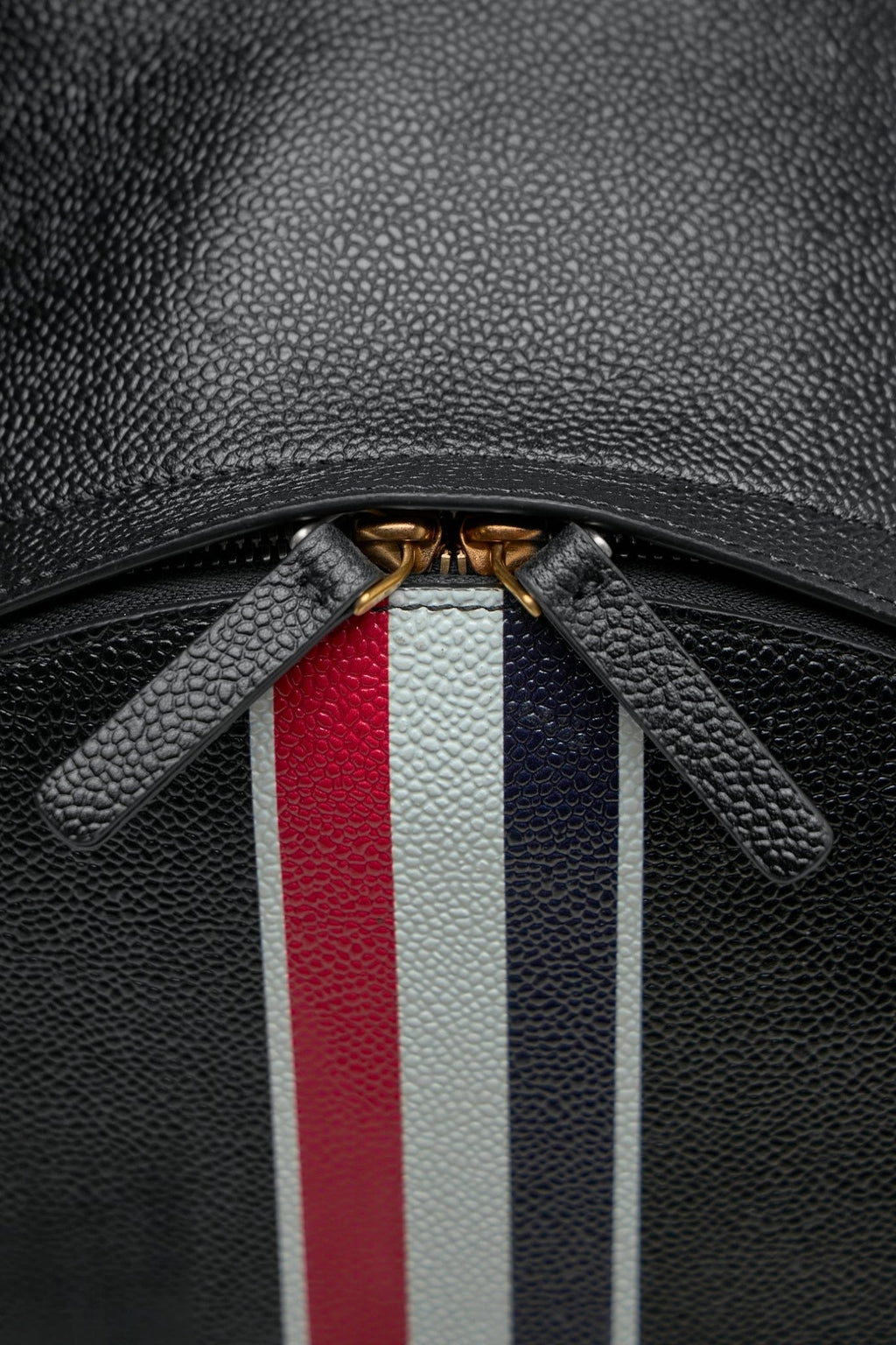 Thom Browne - Pebble Grain RWB Stripe Backpack - LABELS