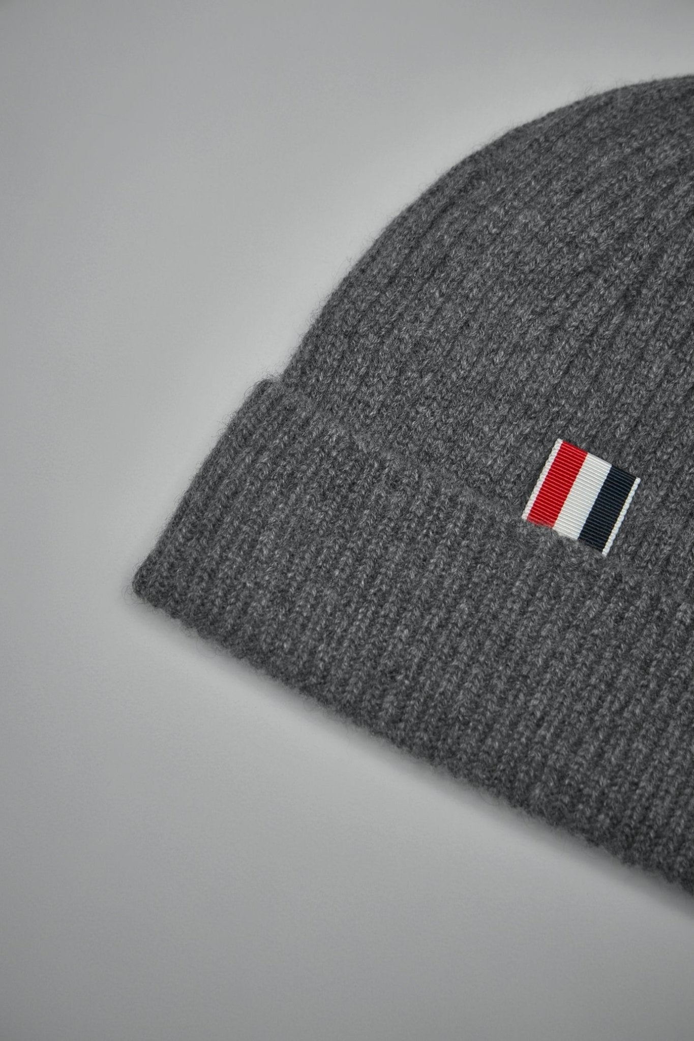 Thom Browne - Rib Hat W/ 4 Bar Stripe In Cashmere - LABELS