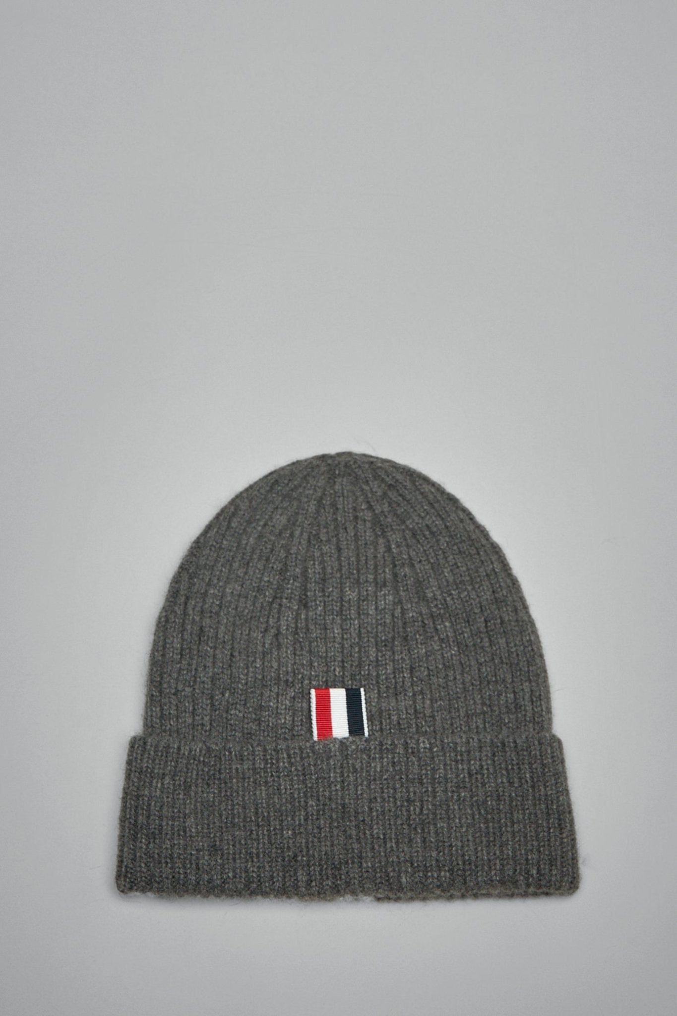 Thom Browne - Rib Hat W/ 4 Bar Stripe In Cashmere - LABELS