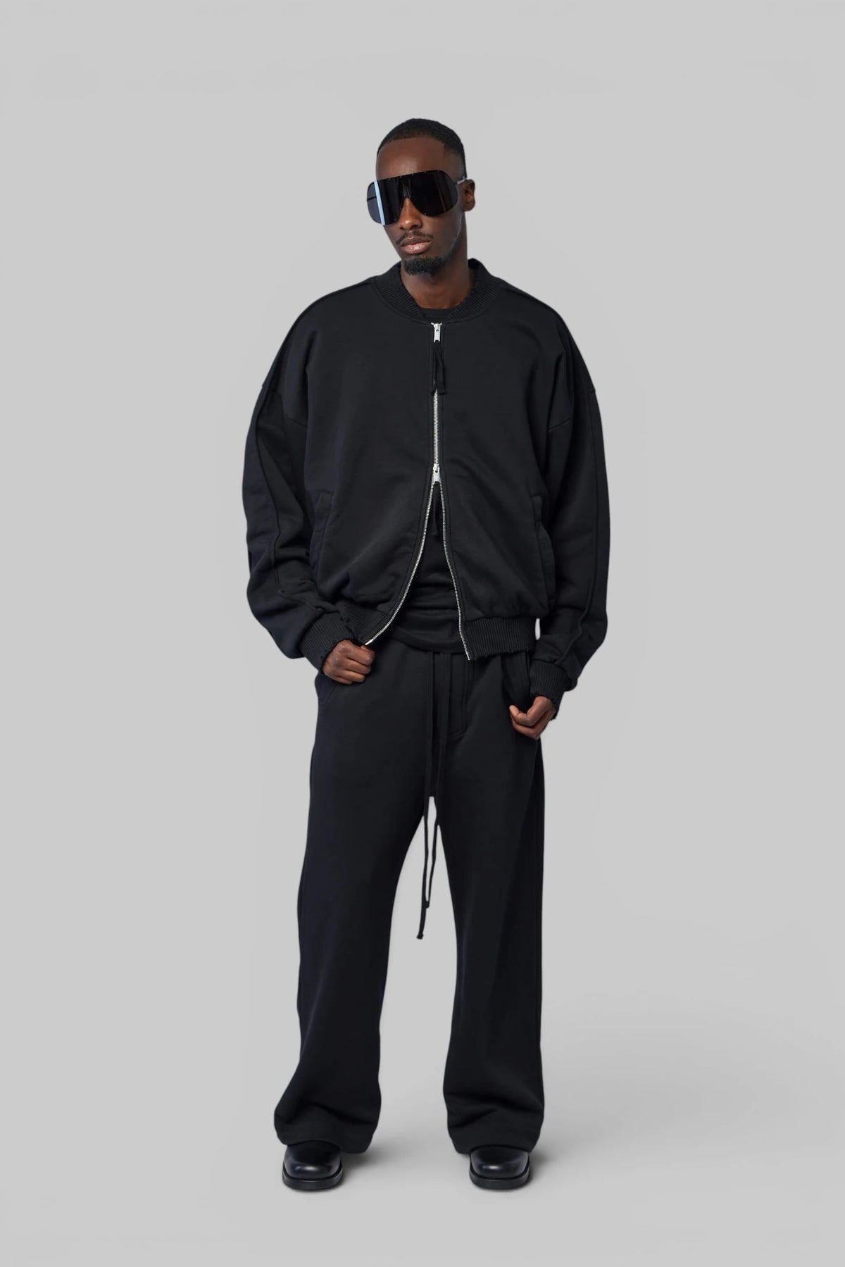 Thom Krom Bomber Jacket ribbed cuffs and hem detail