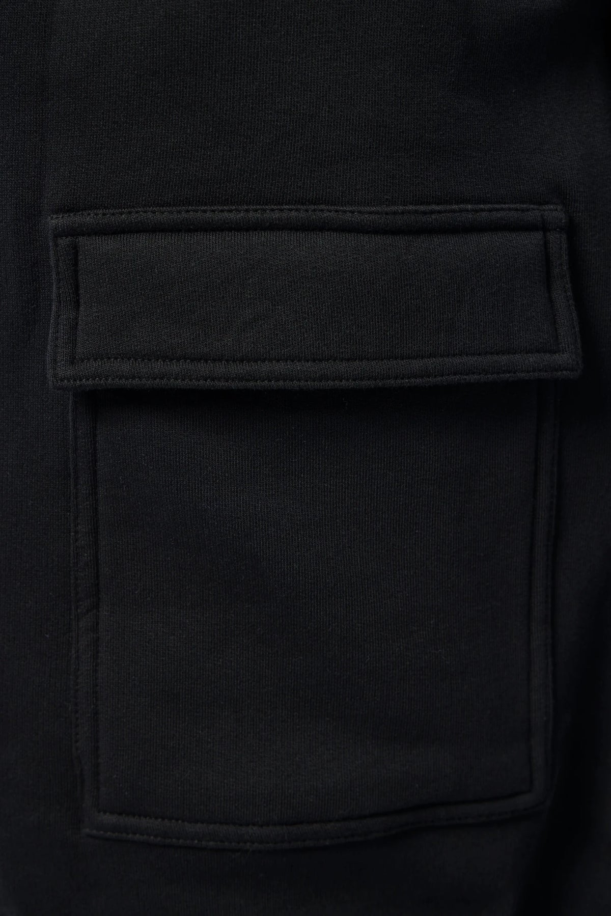 Detail shot of Thom Krom Cargo Pants cotton fabric texture