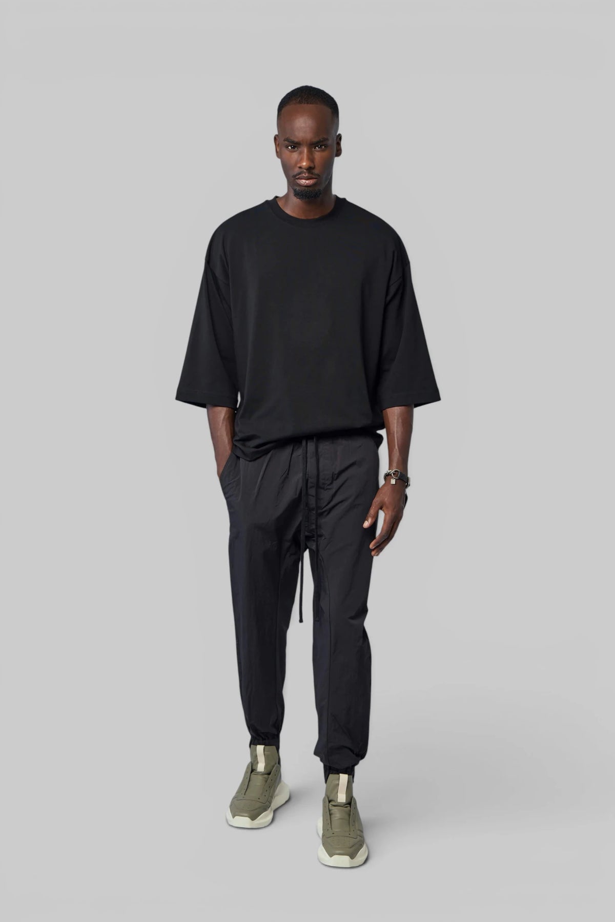 Thom Krom M TS 1005 t-shirt half sleeve detail close-up