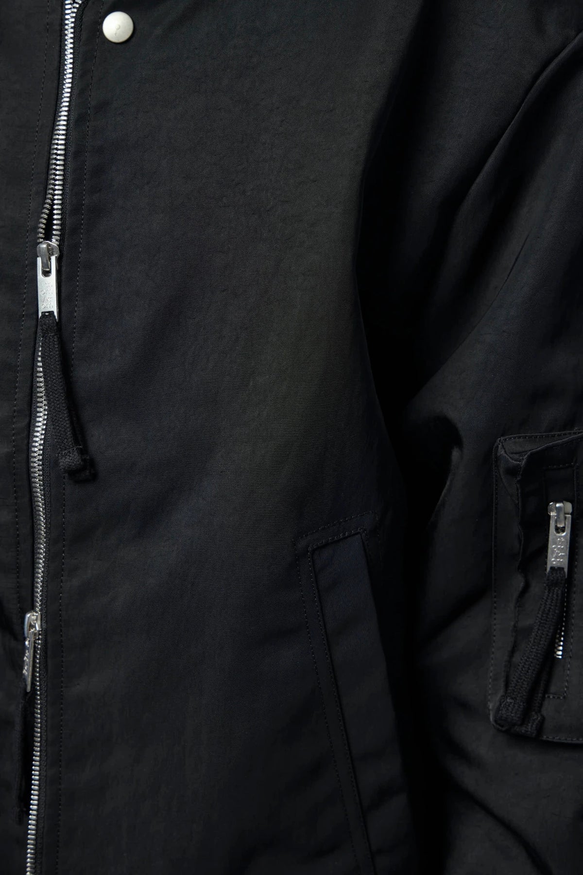 Thom Krom W J 228 bomber jacket styled with wide-leg pants