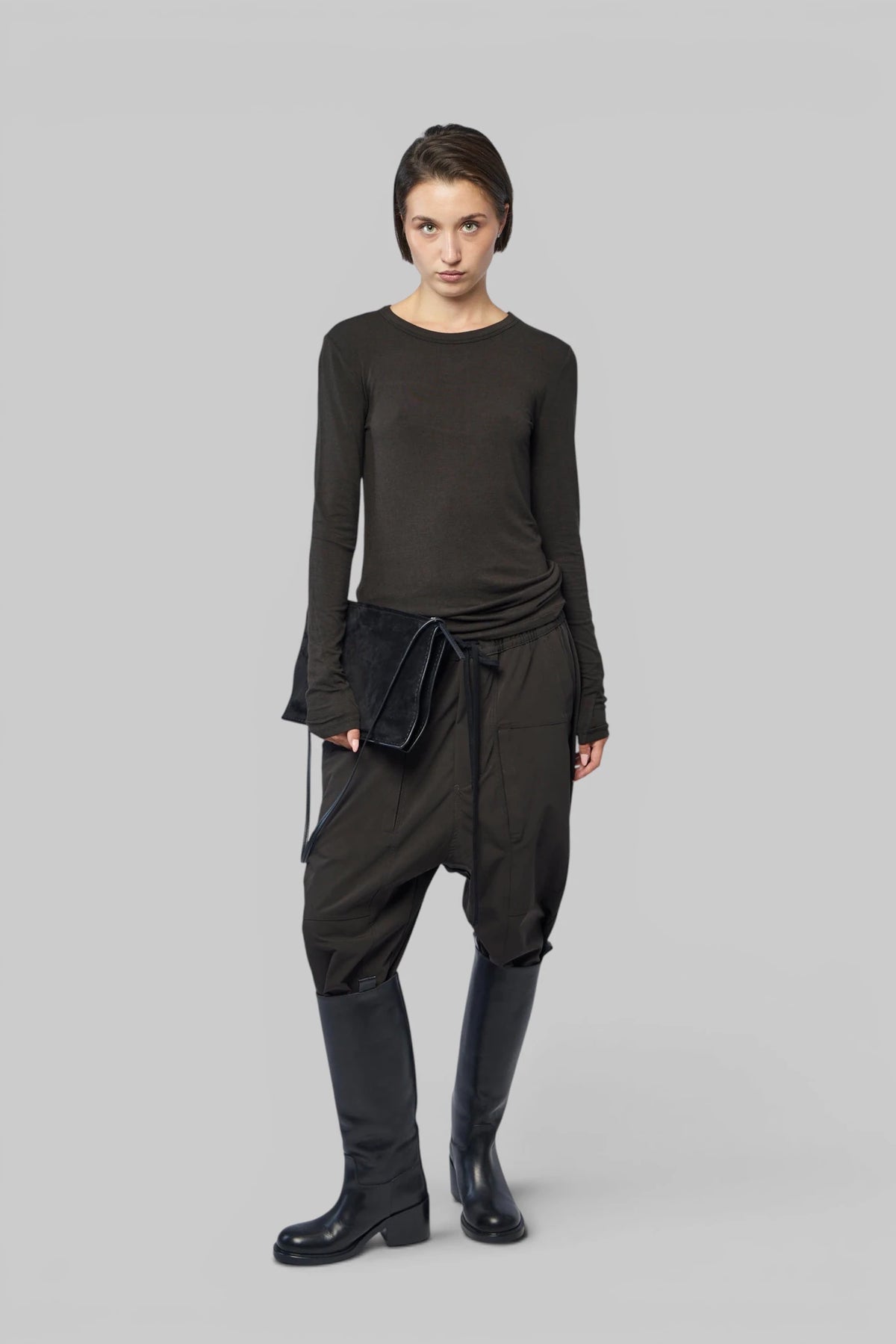 Thom Krom W TS 652 shirt long sleeve detail close-up