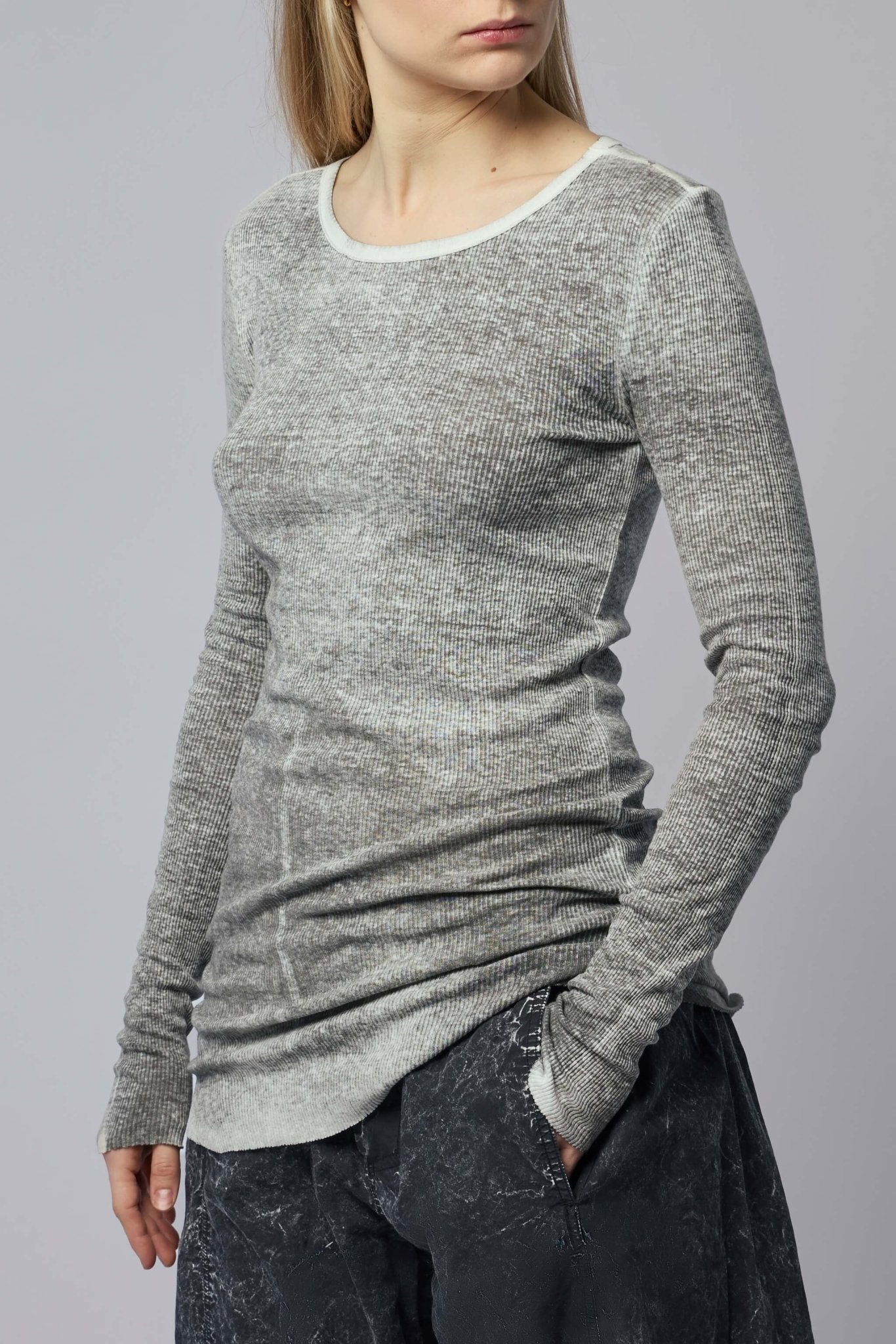 Thom Krom Sweaters - Women Ribbed Cotton Linen – LABELS