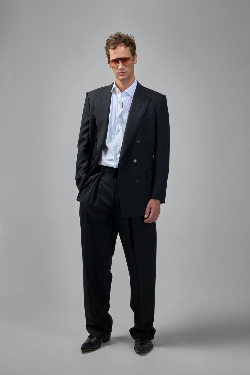 TOM FORD - Broken Twill Double Pleat Pant - LABELS