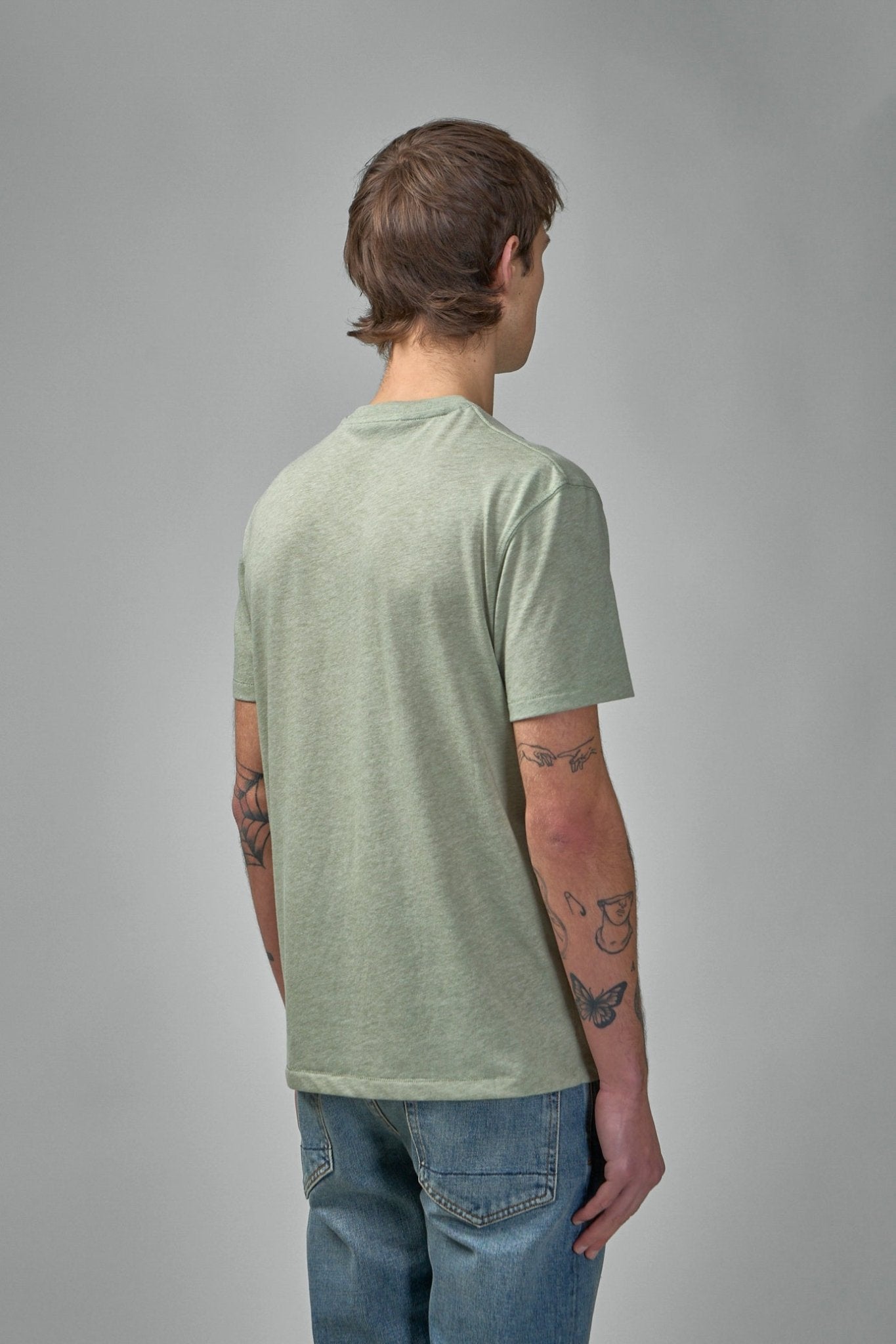 TOM FORD - Cotton Blend Melange Crew Neck - LABELS