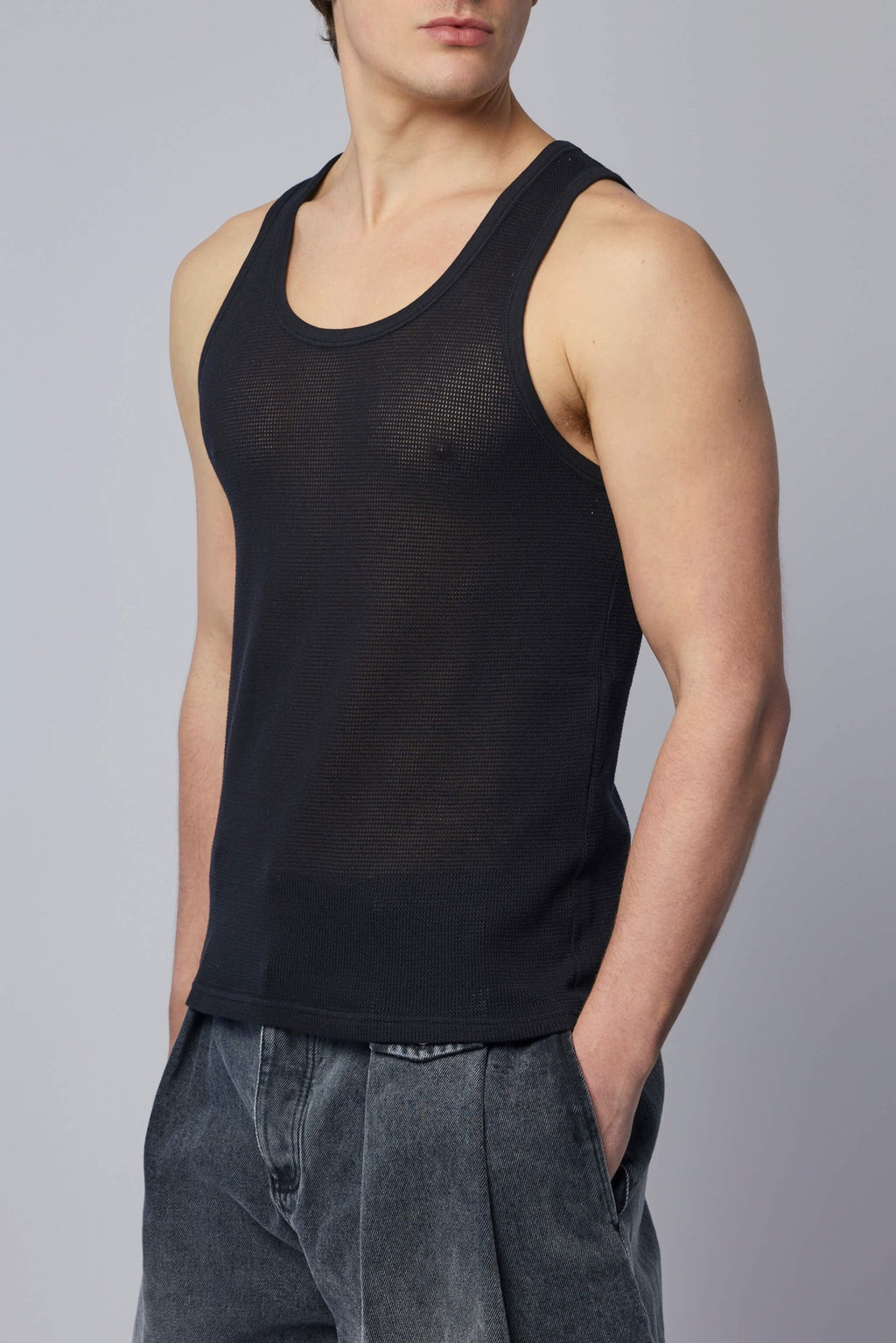 TOM FORD - Cotton Mesh Vest - LABELS