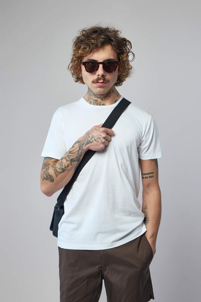 Cotton Silk Short Sleeve T-Shirt