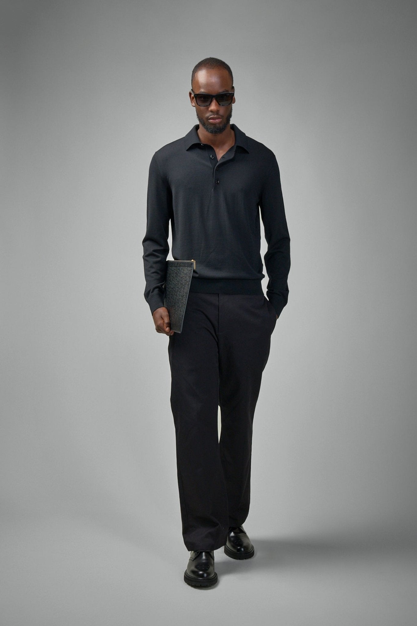 TOM FORD - Fine Gauge Pure Wool LS Polo - LABELS