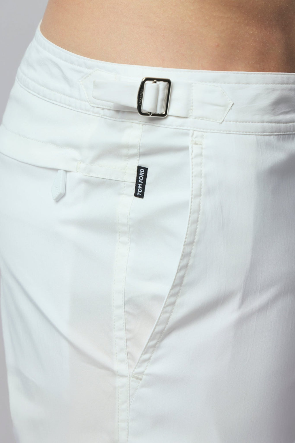 TOM FORD - Micro Compact Poplin Swim Short - LABELS