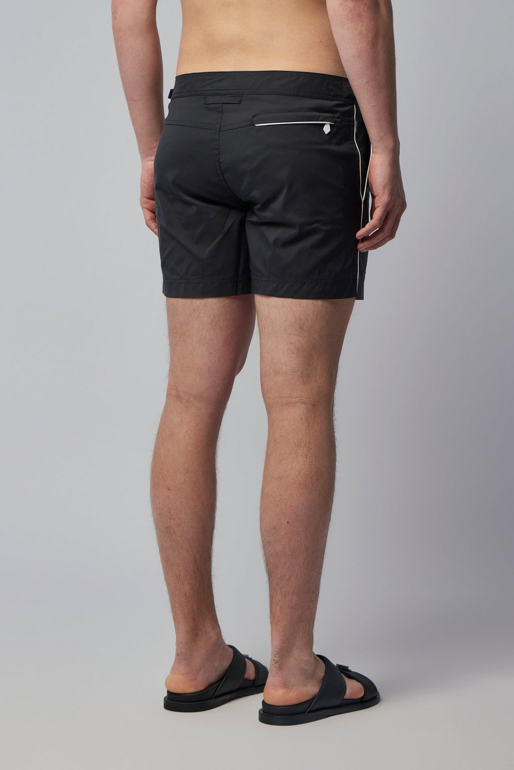 TOM FORD - Micro Compact Poplin Swim Short With Piping - LABELS