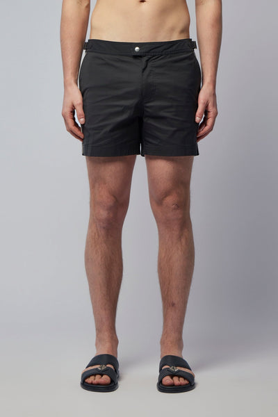 Micro Compact Poplin Swim Short with Piping