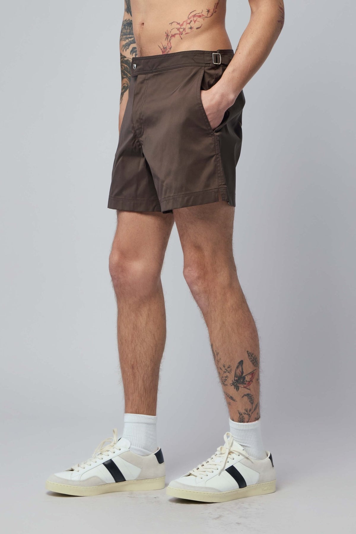 TOM FORD - Micro Compact Poplin Wr Swim Short - LABELS