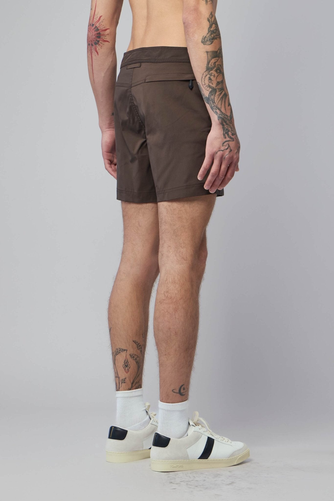 TOM FORD - Micro Compact Poplin Wr Swim Short - LABELS