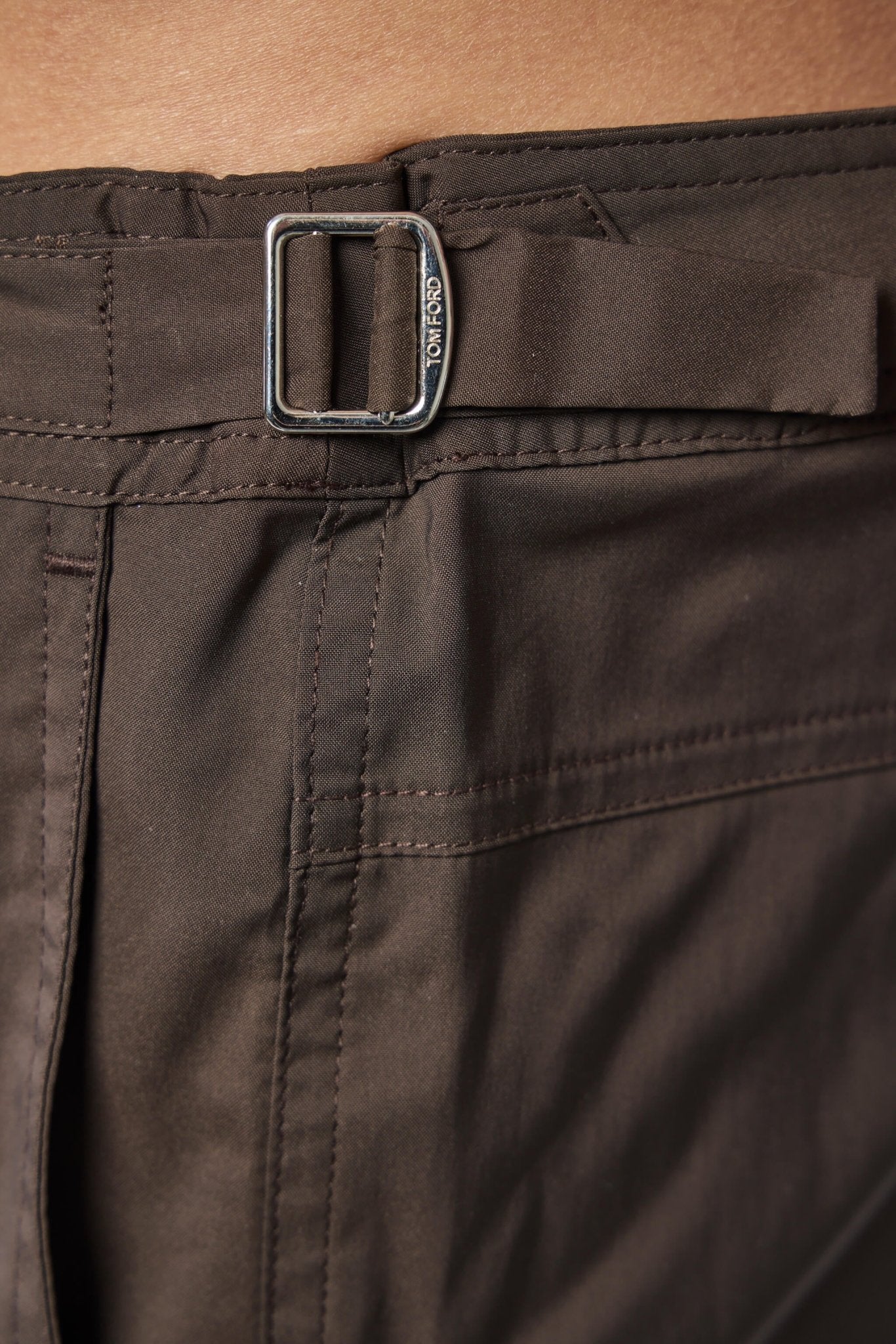 TOM FORD - Micro Compact Poplin Wr Swim Short - LABELS