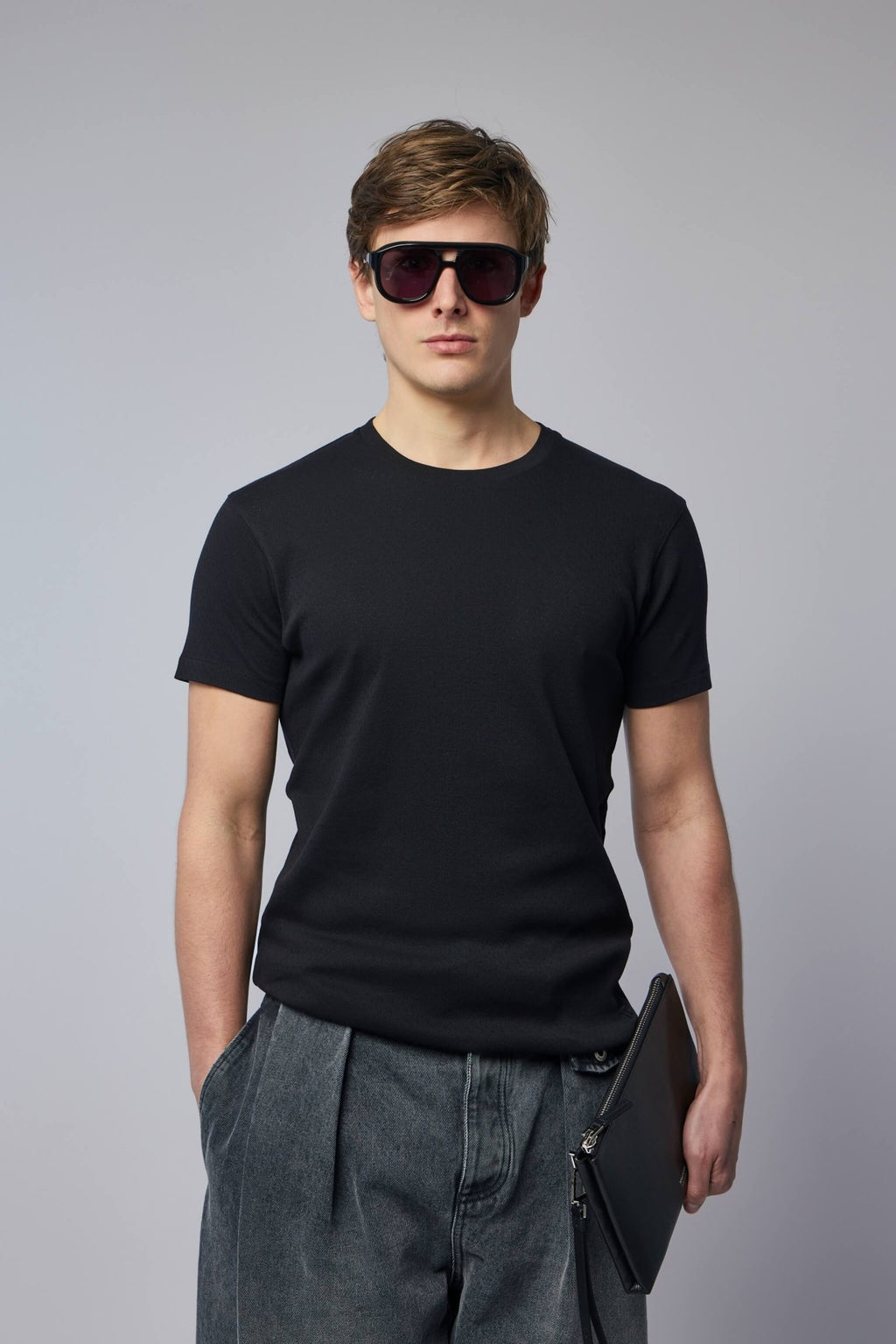 TOM FORD - Perforated Rib Ss Crew Neck - LABELS
