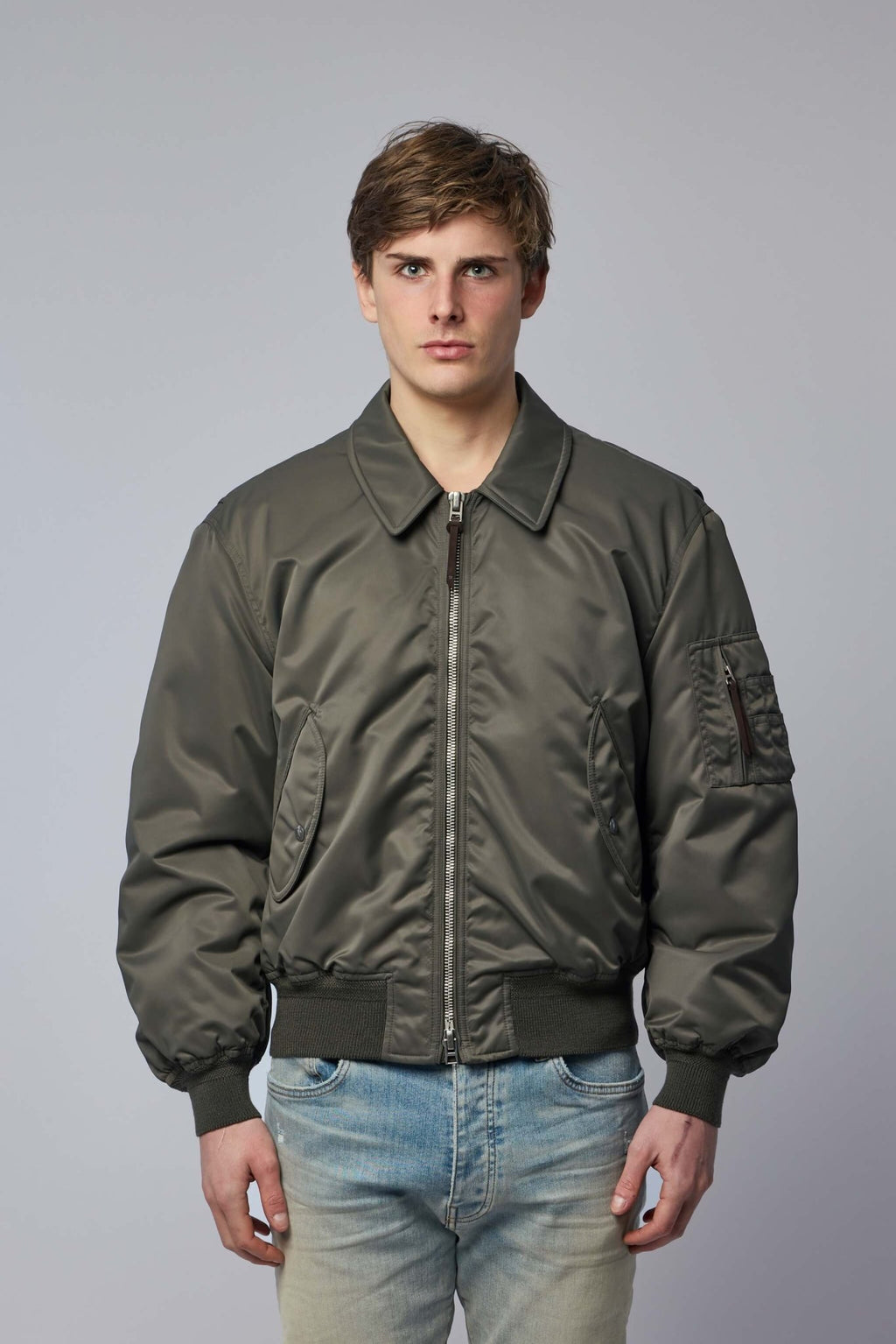 TOM FORD - Satin Nylon Glass Coating WR Flight Bomber - LABELS