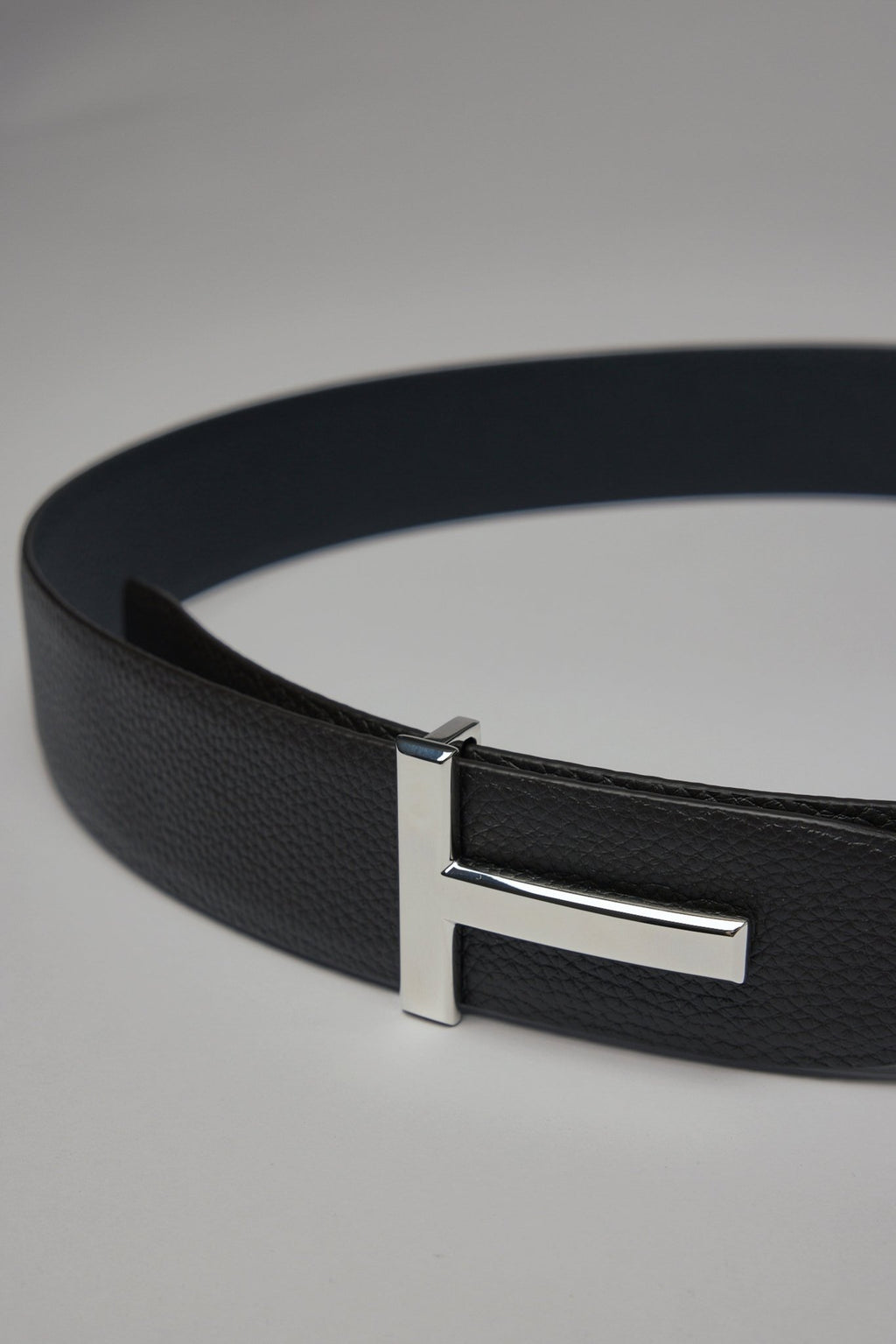 TOM FORD - Soft Grain Leather Reversible T Belt 40MM - LABELS