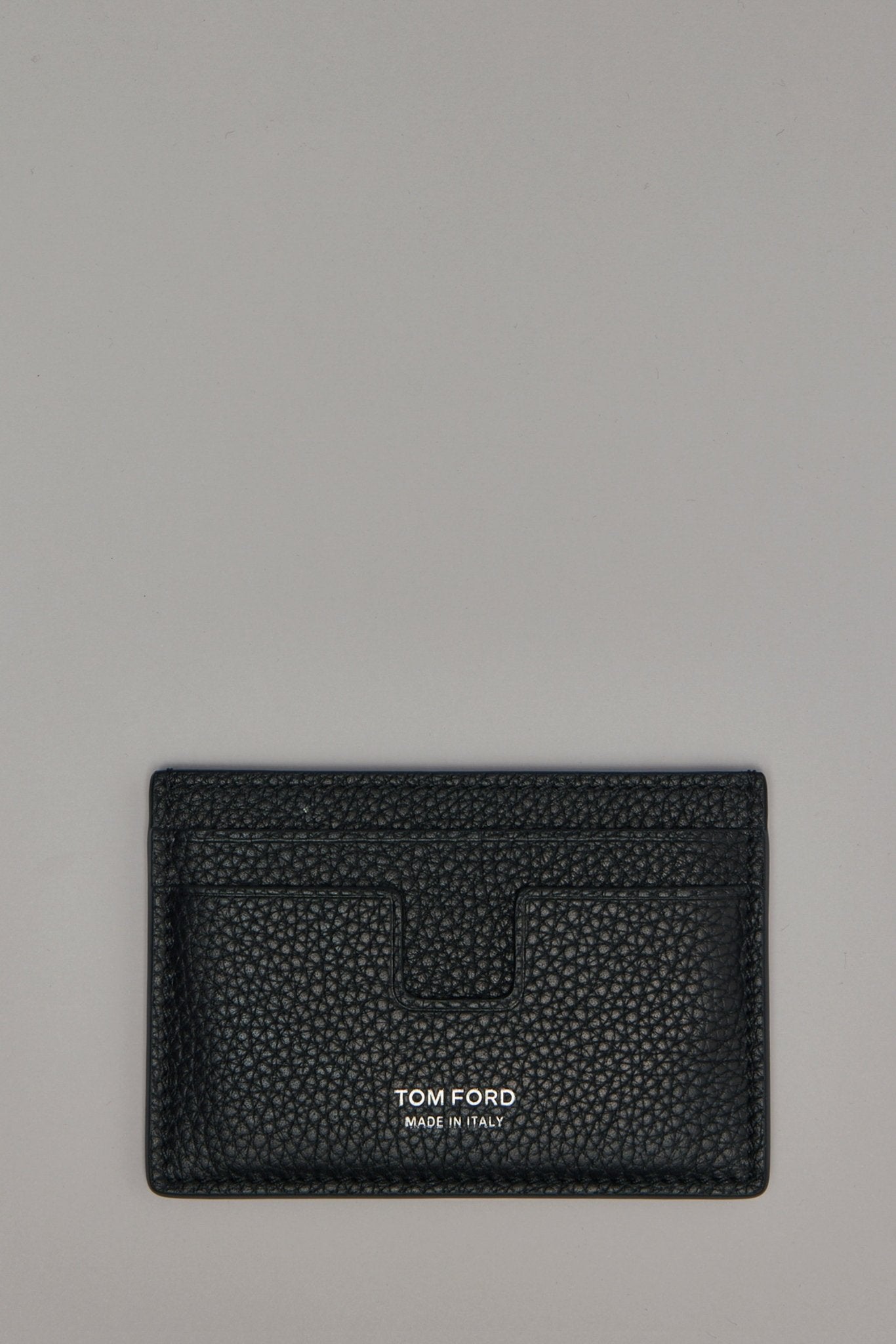 TOM FORD - Soft Grain Leather T Line Classic Card Holder - LABELS