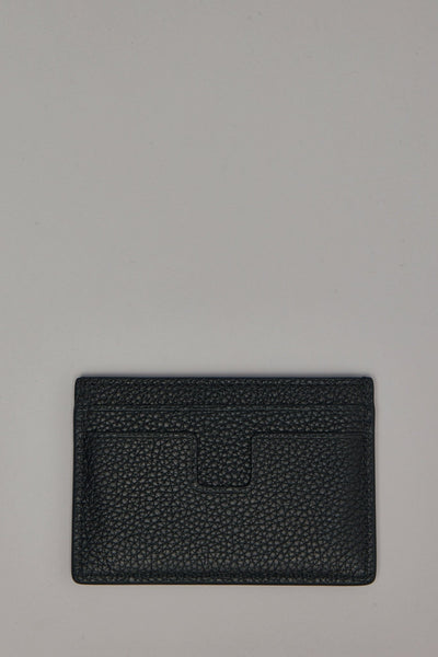 Soft Grain Leather T Line Classic Card Holder