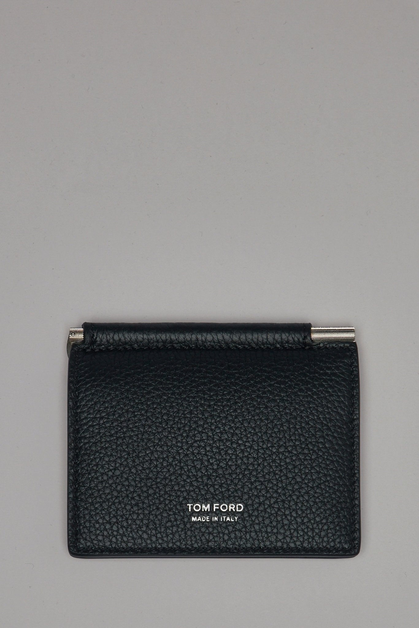 TOM FORD - Soft Grain Leather T Line Folding Money Clip - LABELS