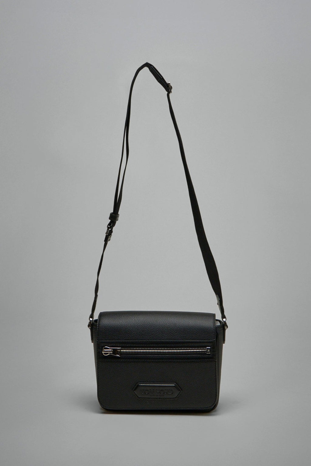 TOM FORD - Soft Grain Leather Traveller Messenger - LABELS