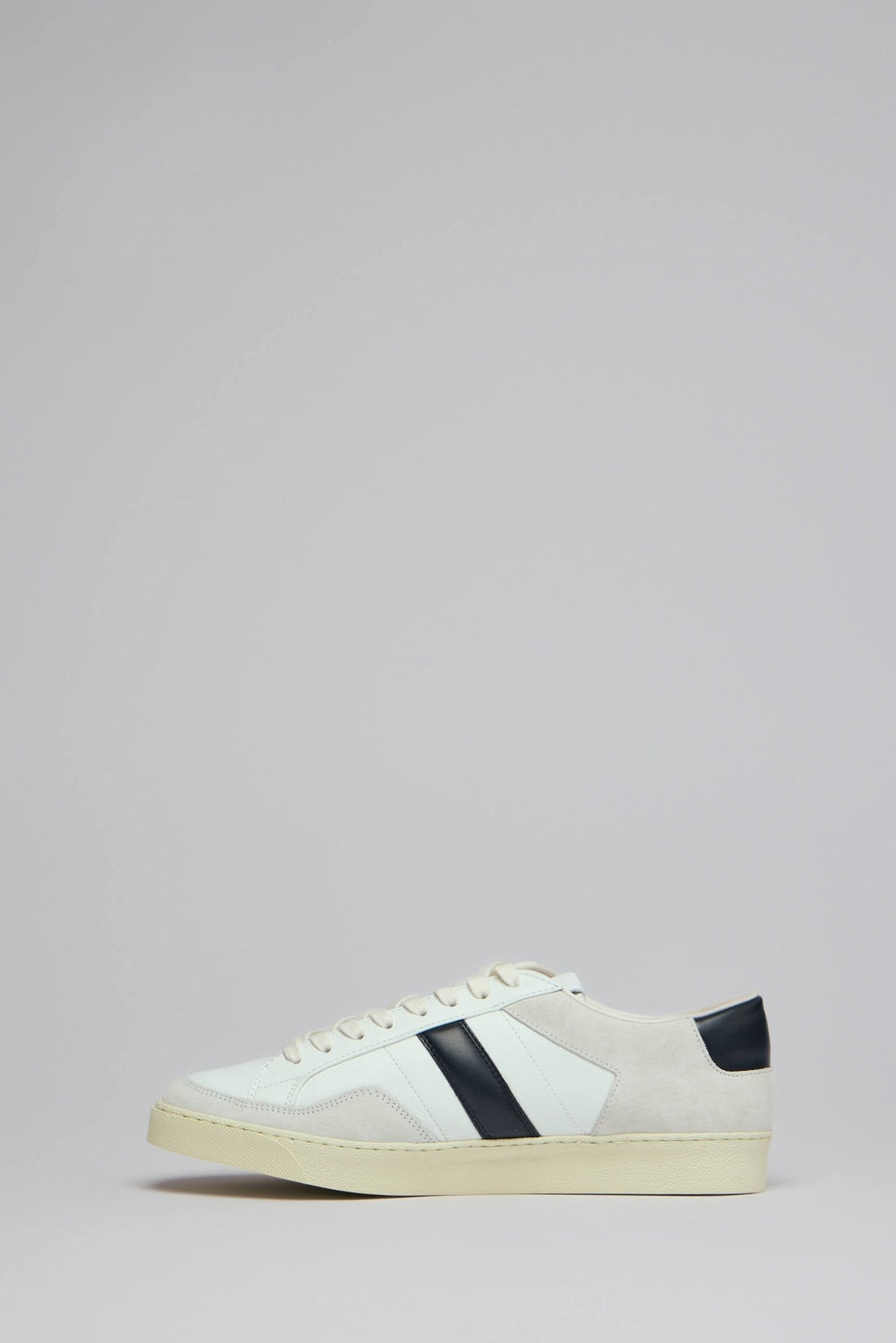 TOM FORD - Suede + Grain Leather Low Top Sneakers - LABELS