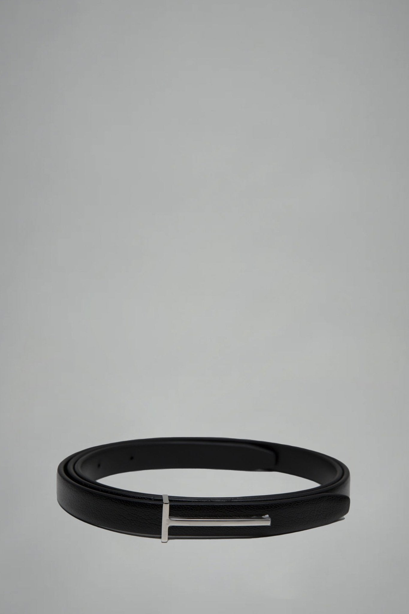 TOM FORD - Supple Grain Leather Slim T Belt 15mm - LABELS