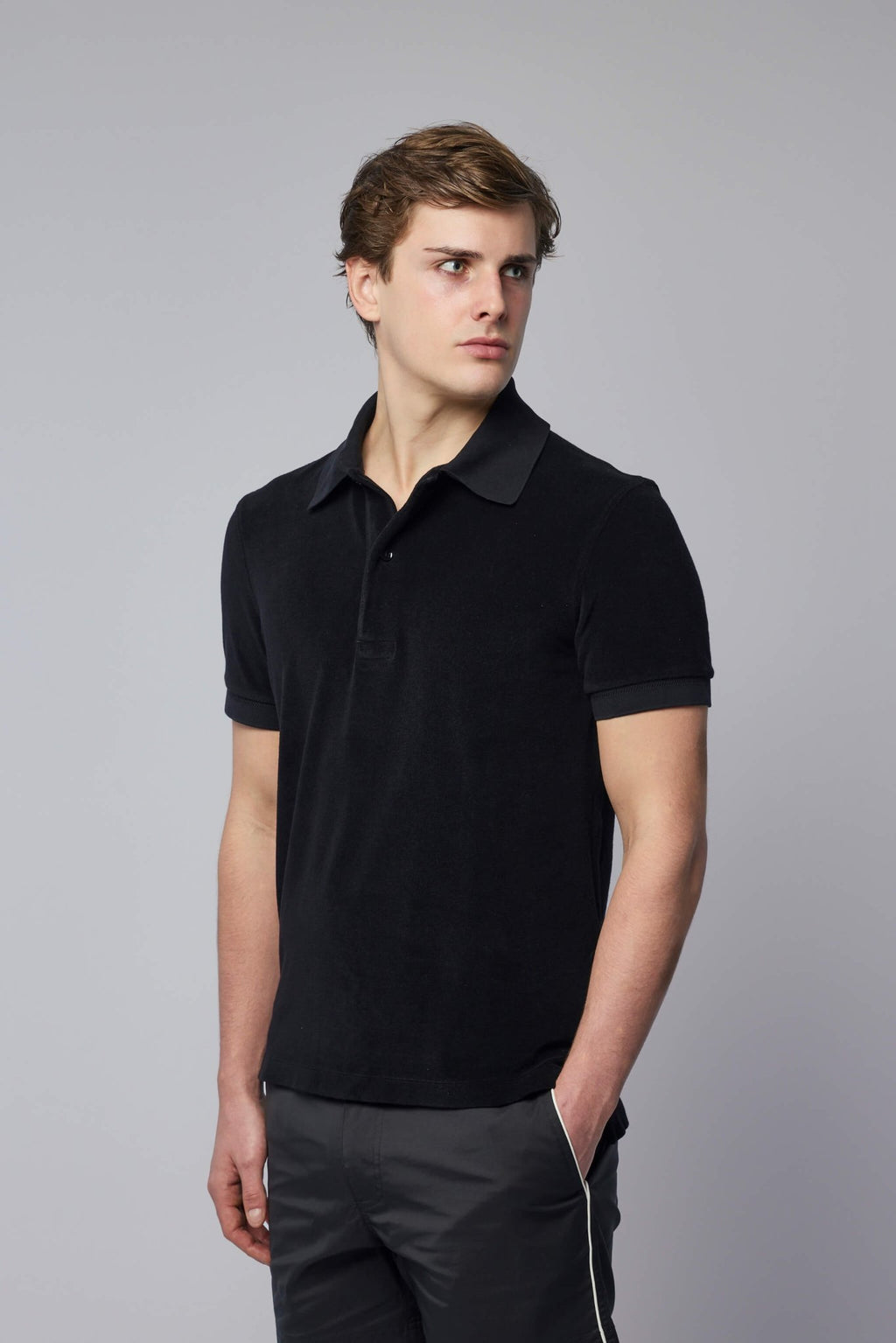 TOM FORD - Towelling SS Polo - LABELS