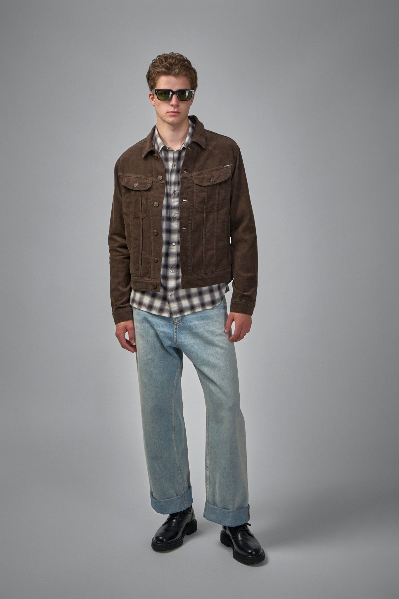 TOM FORD - Western Fluid Check Slim Fit Western Shirt - LABELS