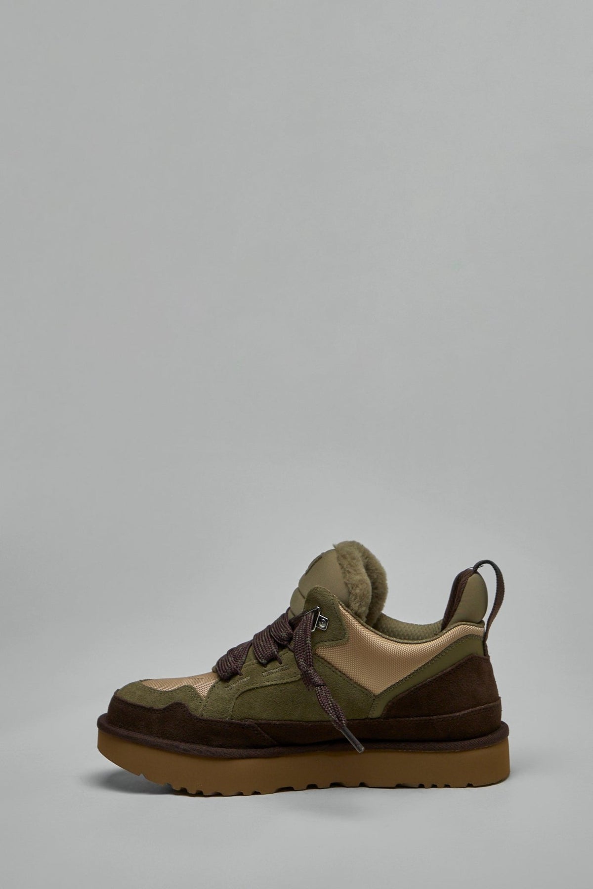 UGG Lowmel sneakers back view with pull tab and textured sole