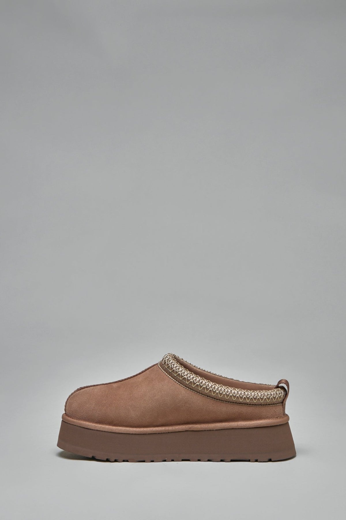 Side profile of UGG Tazz II slide with cushioned sole