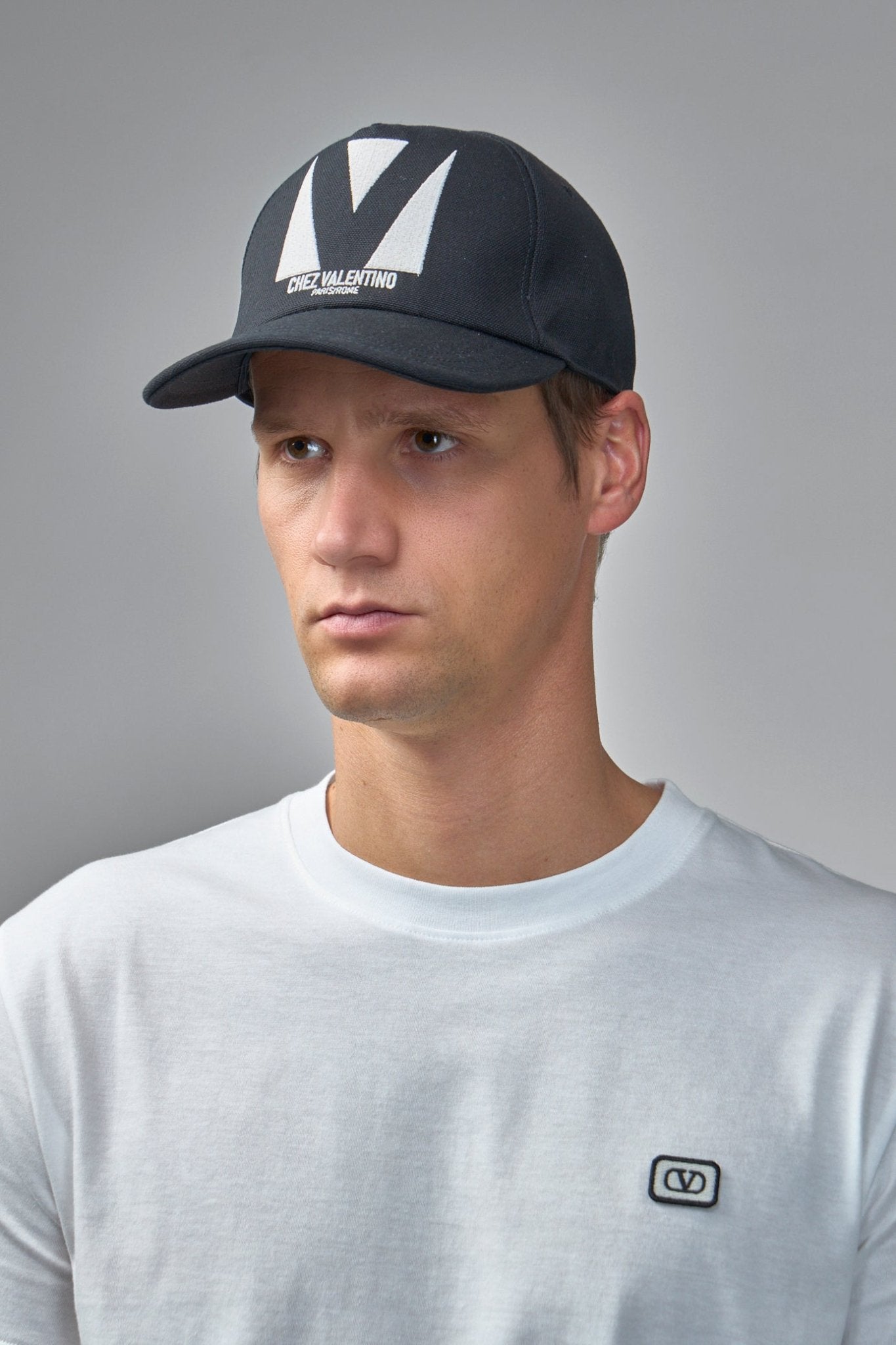 Valentino - Chez Valentino Baseball Cap with Embroidery - LABELS