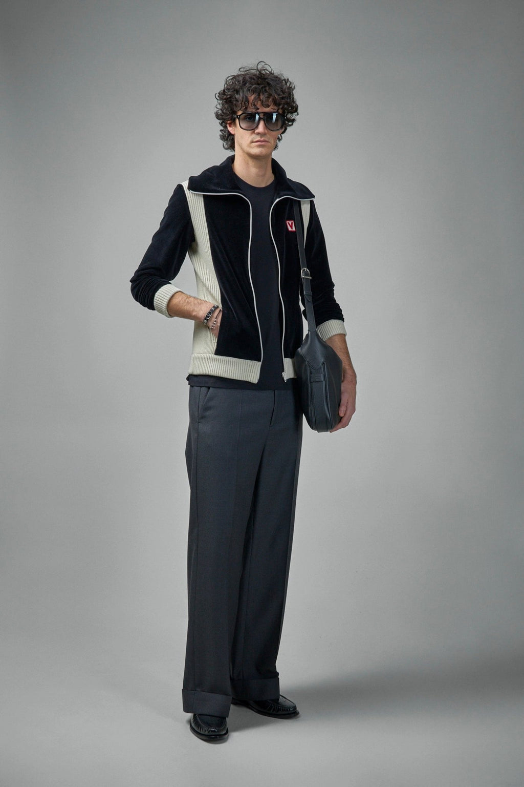 Valentino - Cotton T-Shirt with Vlogo Patch - LABELS