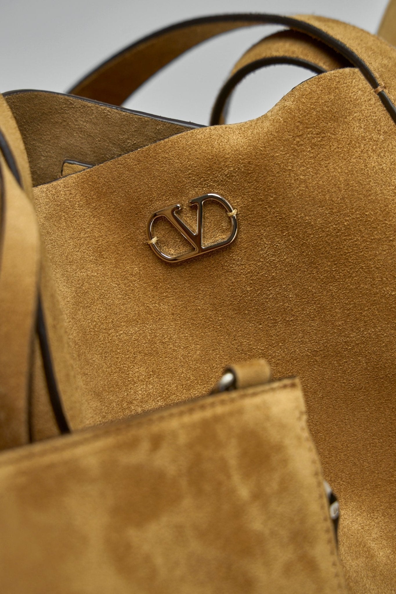 Valentino - Large Tote Frame Suede - LABELS
