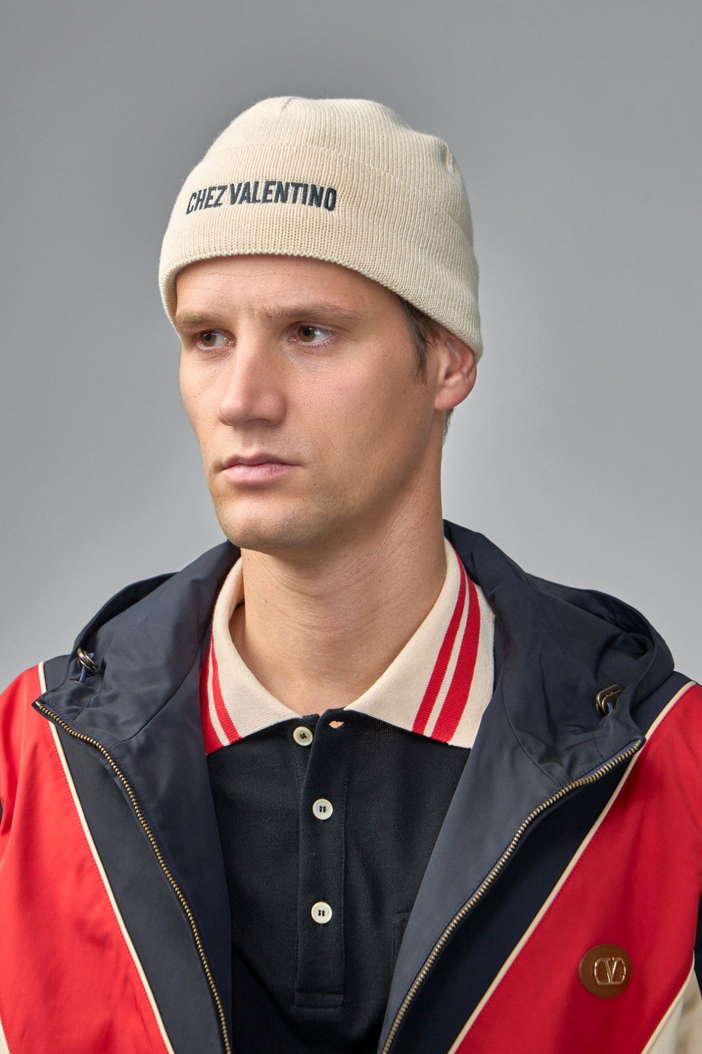 Valentino - Logo Embroidered Beanie - LABELS