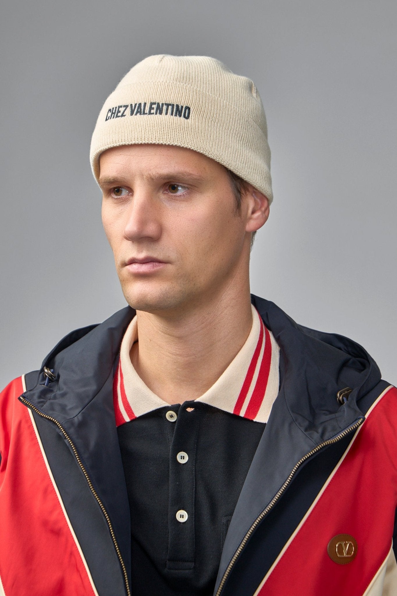 Valentino - Logo Embroidered Beanie - LABELS