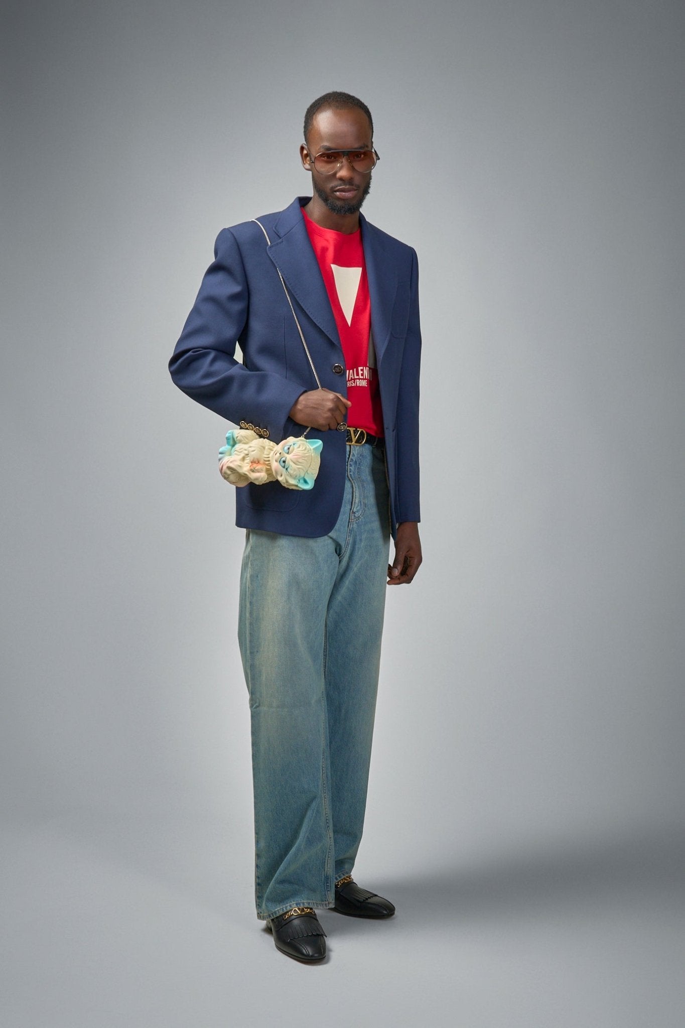 Valentino - Pantalone In Denim - LABELS