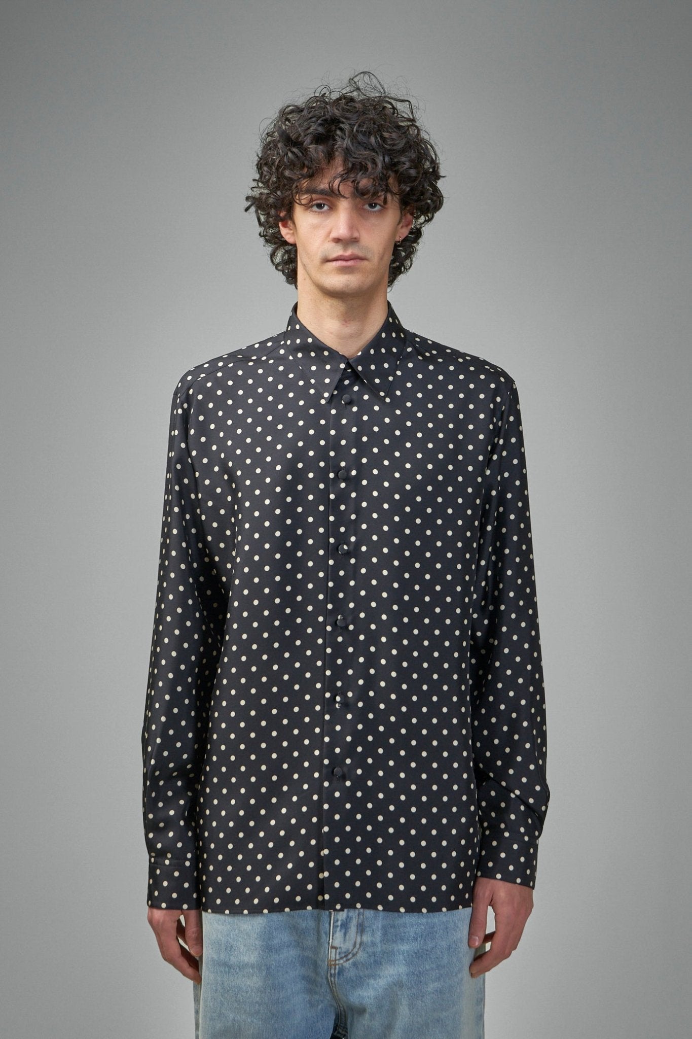 Valentino - Silk Twill Shirt with Plusdepois Print - LABELS