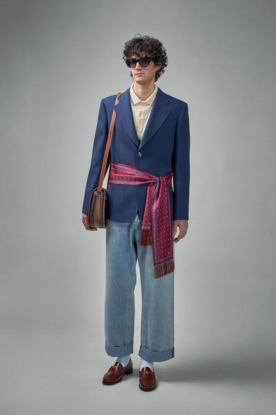 Einreihiger Blazer aus Wolle