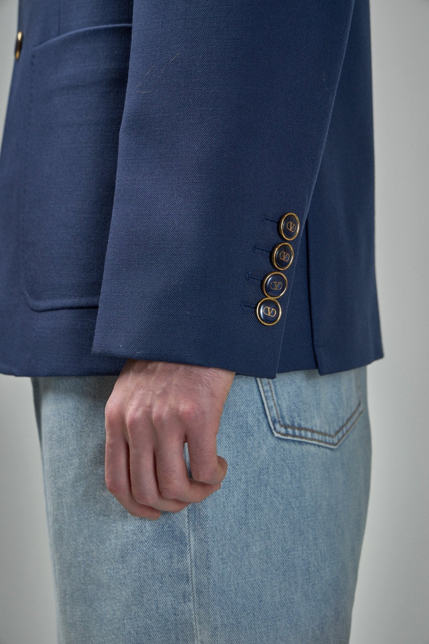 Valentino - Single Breasted Wool Blazer - LABELS