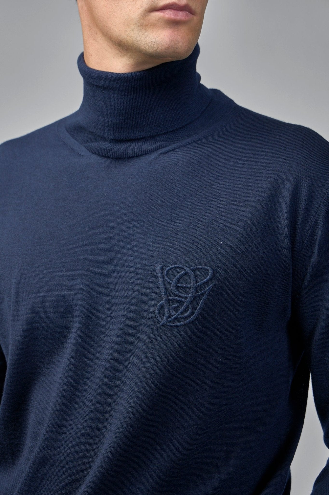 Valentino - Turtleneck with VG Embroidery - LABELS