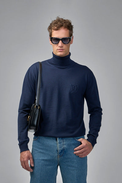 Turtleneck with VG Embroidery