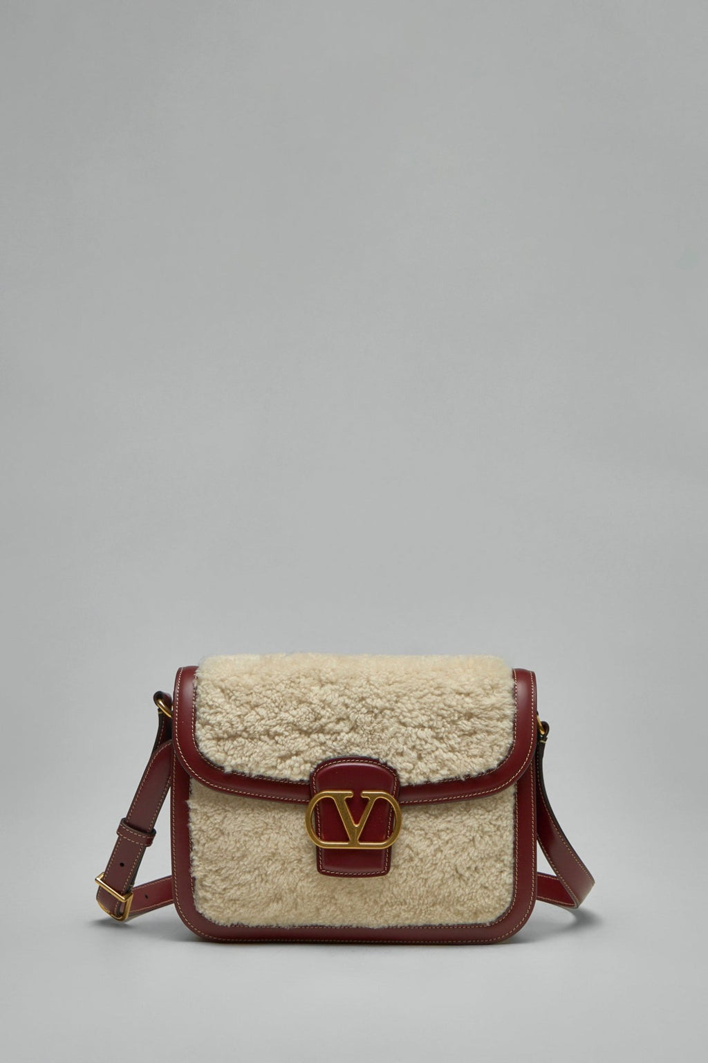 Valentino - VLogo Plaque Foldover Top Shoulder Bag - LABELS
