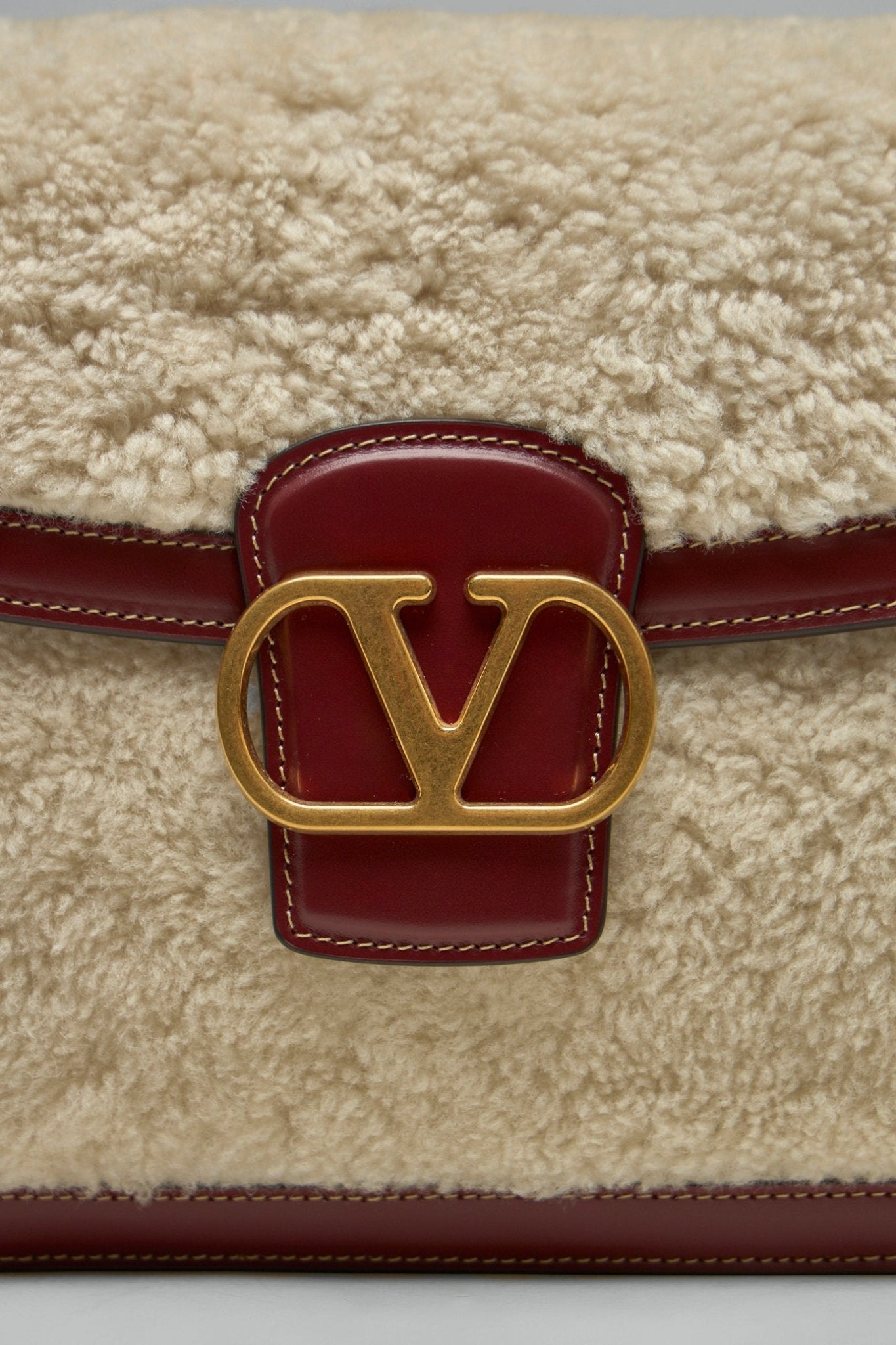 Valentino - VLogo Plaque Foldover Top Shoulder Bag - LABELS